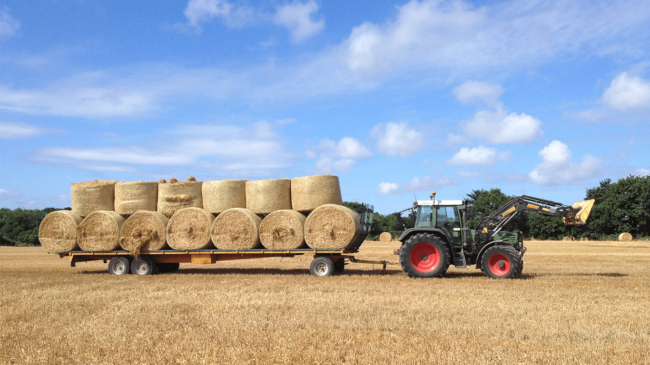 Transport de paille